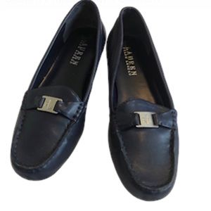 Lauren Ralph Lauren with Logo - Careigh Navy Driving Shoe Loafers - Size 8B